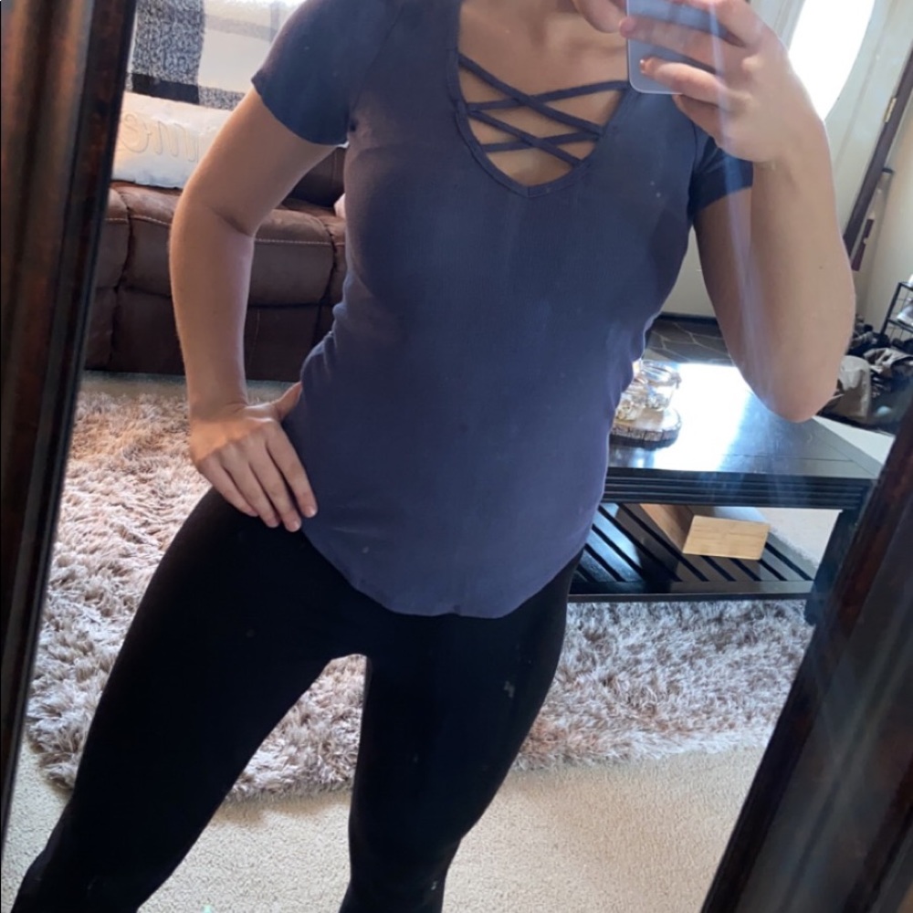 Blue Laced tee